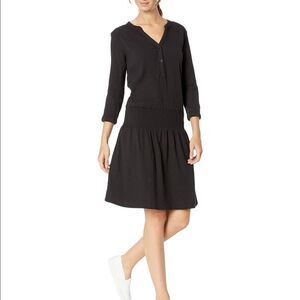 NWT Prana Black Half Sleep Organic Cotton Sugar Pine Dress
